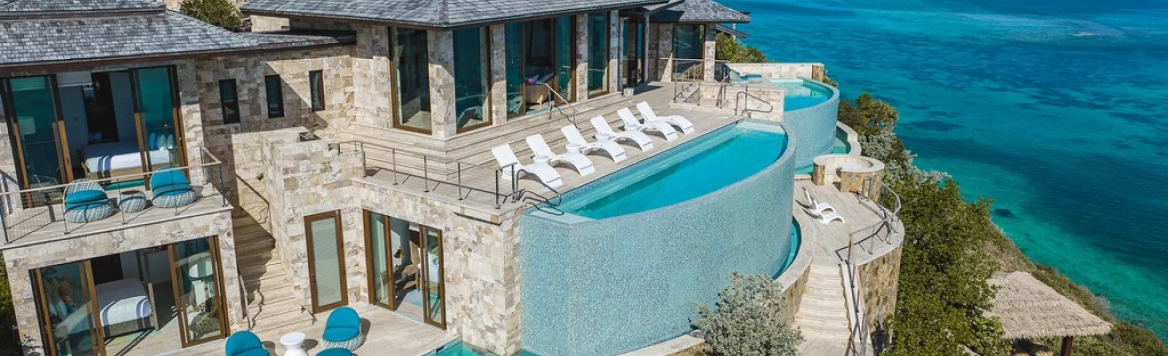 Villa Edge of Paradise with infinity pool above the sea, Oil Nut Bay, Virgin Gorda